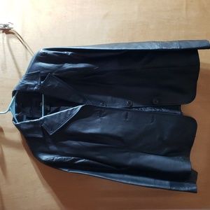 Leather blazer by east 5th, size XL